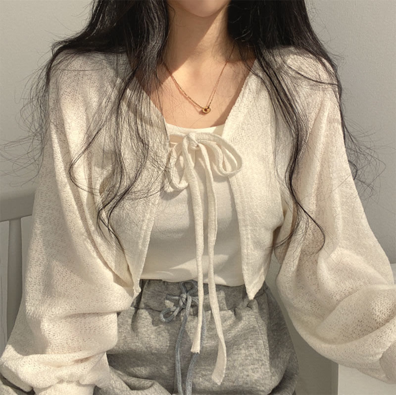 Sun Protection Cardigan Short Coat For Women view 7