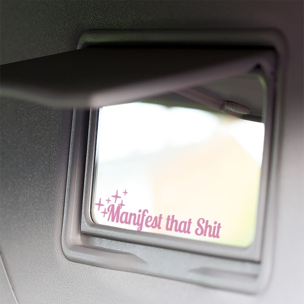 Vinyl Waterproof Car Rearview Mirror Cosmetic Mirror Sticker Car Universal Decoration Sticker view 4