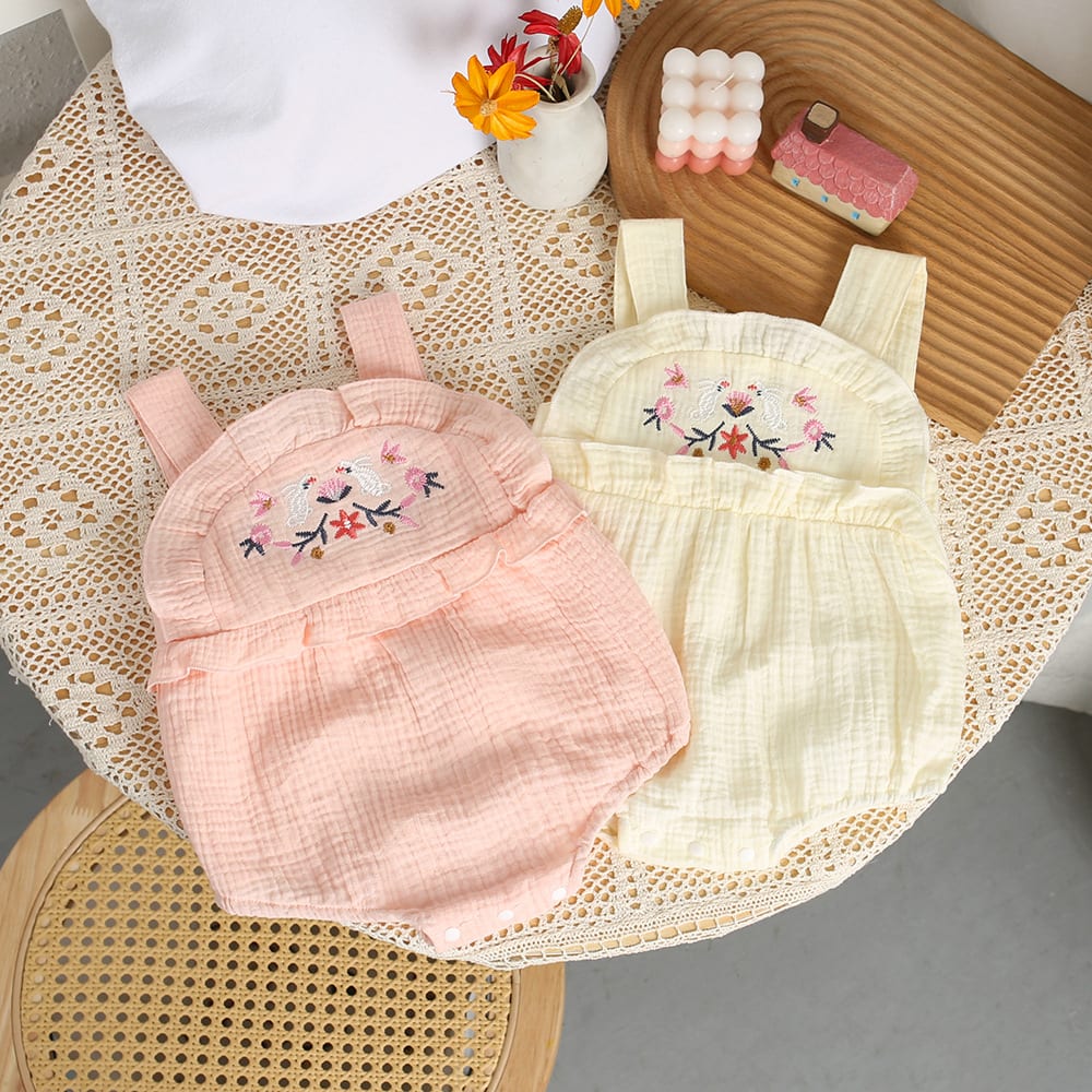 Girls' Sleeveless Sling Thin Bodysuit view 3