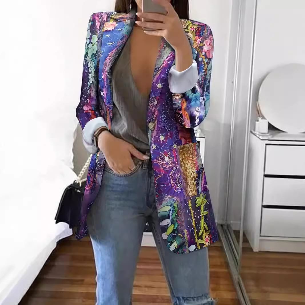 European And American Style Colorful Series Fashion High Sense Spring And Autumn New Casual Suit view 3