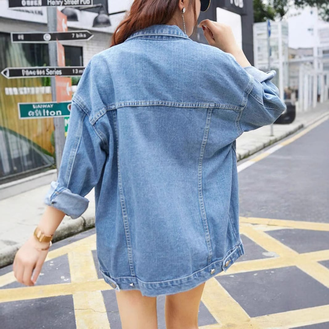 Baggy Casual Jacket Long Sleeve Plus Size Top view 5