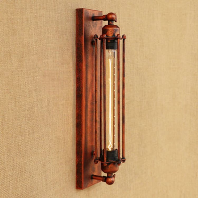 Industrial Style Retro Flute American Iron Craft Wall Lamp view 2