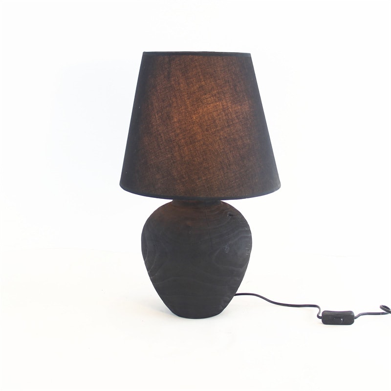 Handmade Wooden Silent Style Table Lamp Home Homestay Hotel Atmosphere Decoration Craft Ornaments view 4
