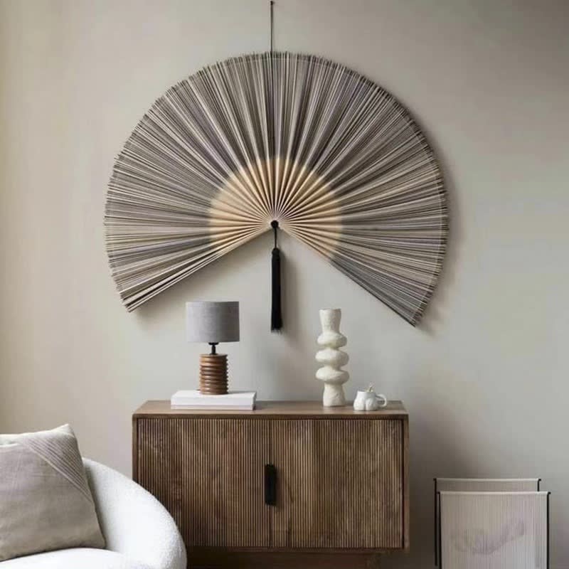 Decorative Hanging Fan For Tea Rooms Wall-Mounted Craft Fan Creative Decorative Hanging Ornament view 20