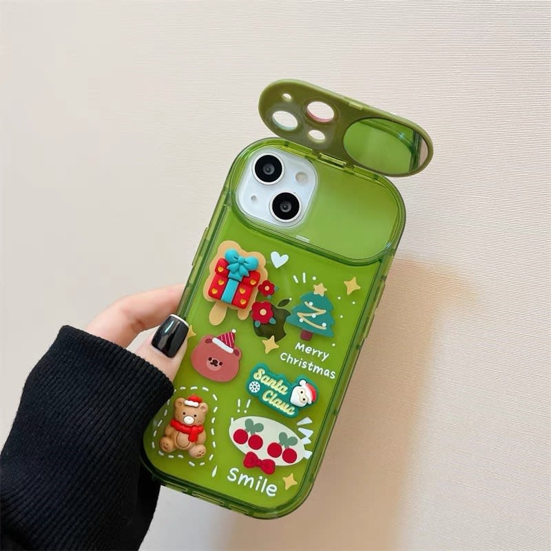 Plastic Christmas Stereo Doll Pendant Phone Case view 3