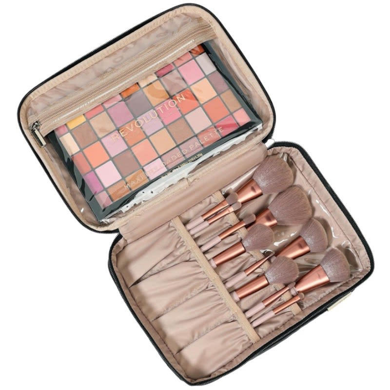 Portable Fashion Double Layer Cosmetics Bag view 4