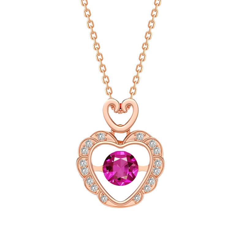 Moissanite Smart Love Necklace Female Sweet High Sense view 3
