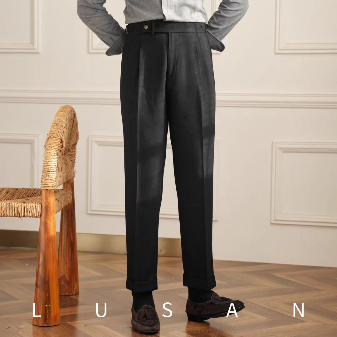 British Men Business Casual Pants view 3