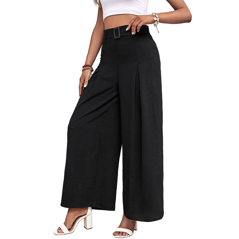 Foreign Trade High Waist Wide Leg Casual Trousers view 18