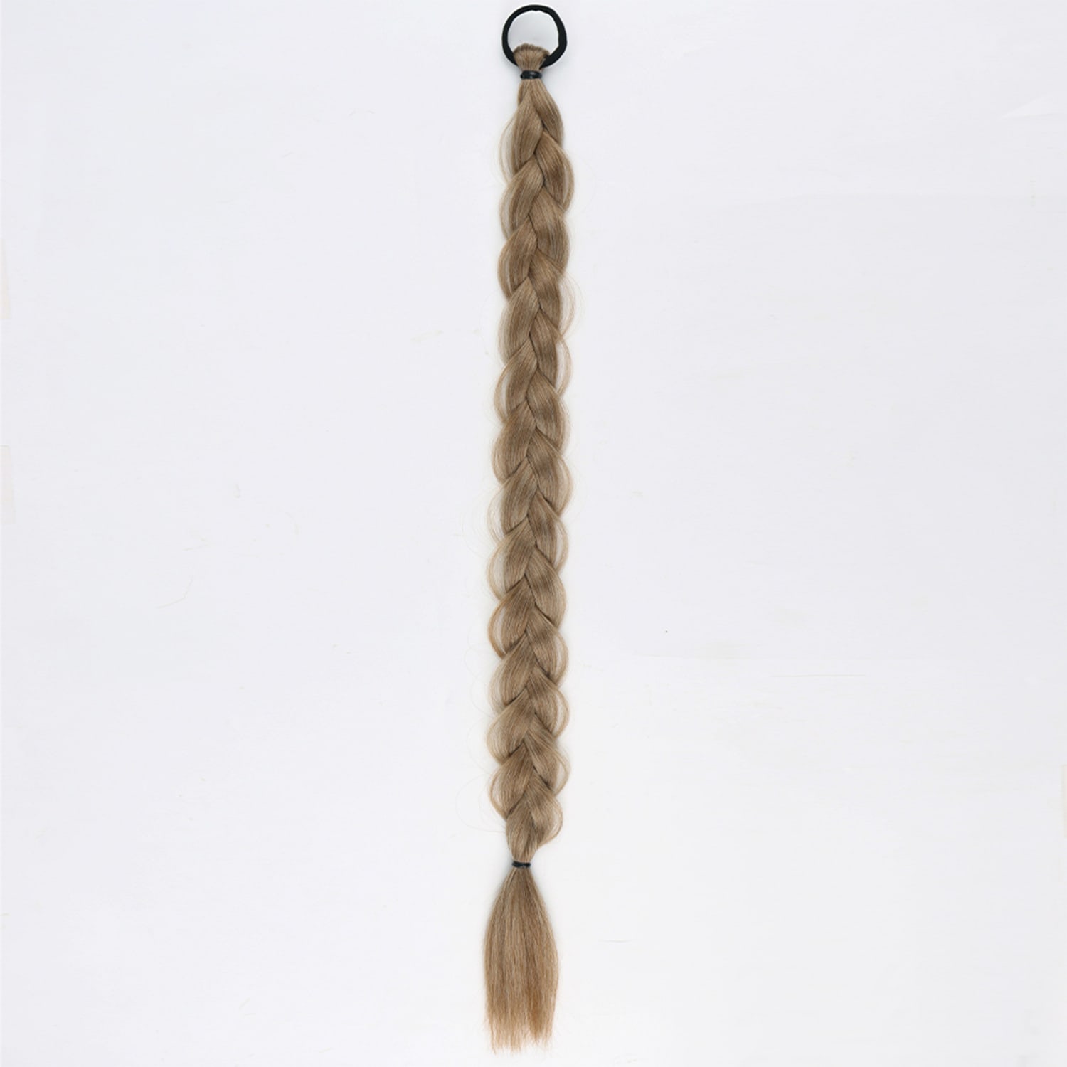 24-inch Women's Braid Hair Ring Horse Tail Strip Rubber Band Horse Tail view 14