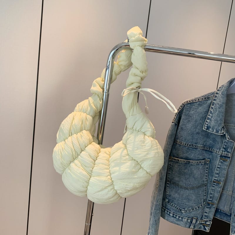 Crossbody Croissant Pleated Clouds Large Capacity Shoulder Bag view 8