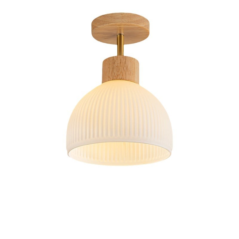 Nordic White Cream Silent Balcony Ceiling Lamp view 6