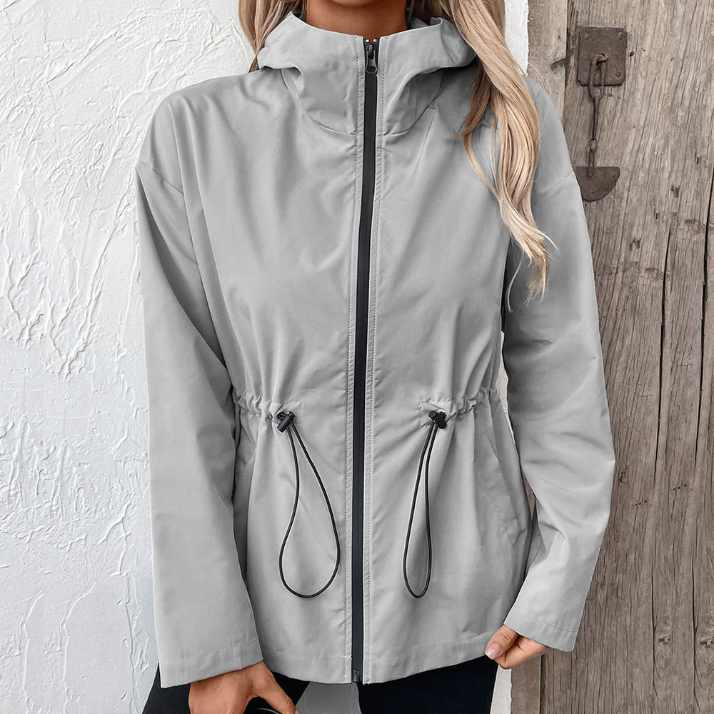 European And American Hooded Raincoat Outdoor Sports Mountaineering Suit Windcheater Jacket view 8