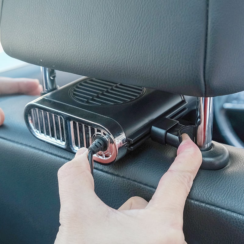 Car Fan Magnetic Fan Car Cooler Silent Wireless Charging USB Fan 3Speed Adjustable Universal Car Rear Seat Auto Cooling view 4