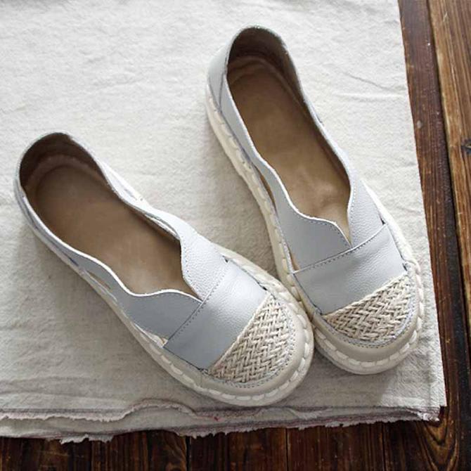 Classic Style Straw Sandals Women's Mesh Breathable Shoes view 3