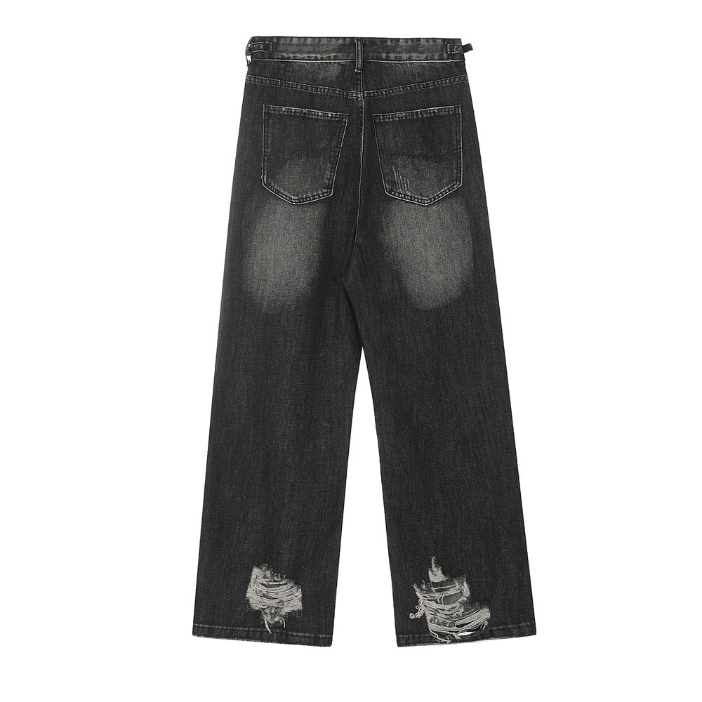 Heavy Industry Ripped Distressed Beggar Jeans view 2