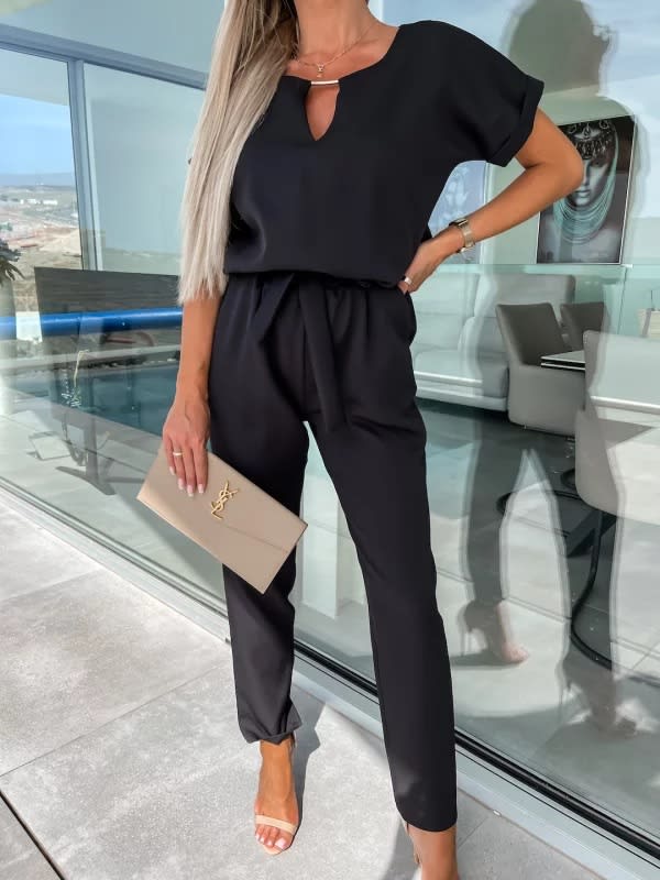 Casual Suit Independent Station Fashion Solid Color Jumpsuit