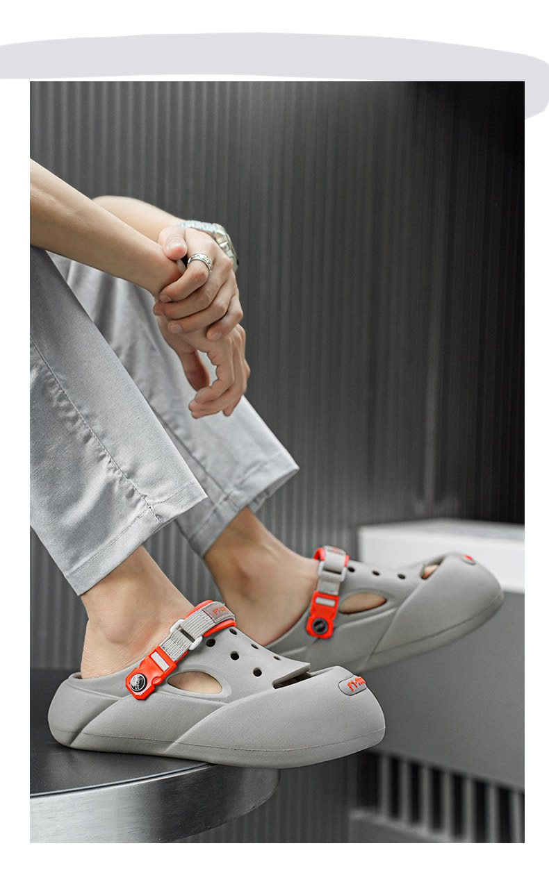 Men's Outerwear Casual Trend Color Matching Slippers view 2