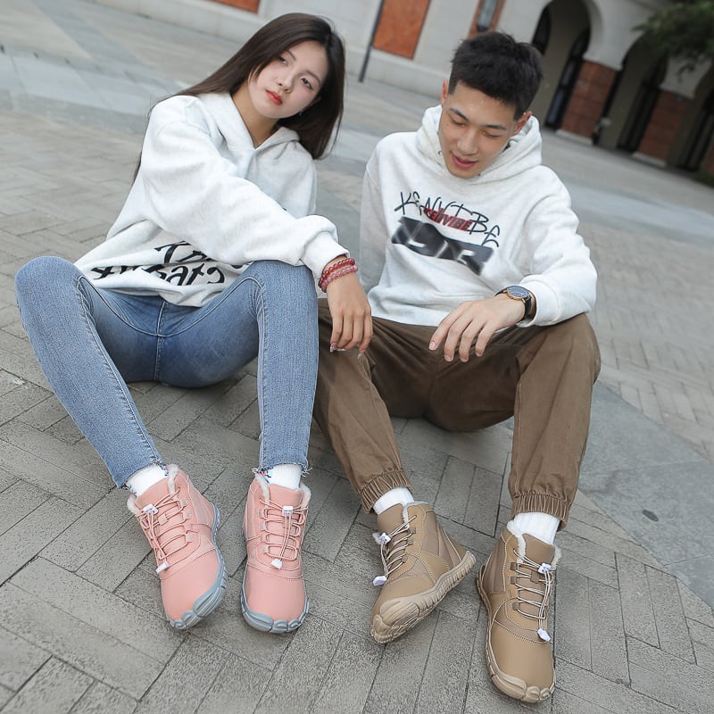 Outdoor Snow Boots Non-slip Waterproof Fleece-lined Insulated Cotton-padded Shoes view 7