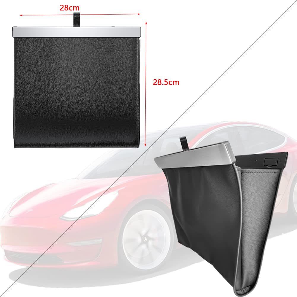 Car Leather Waterproof Garbage Bag view 7