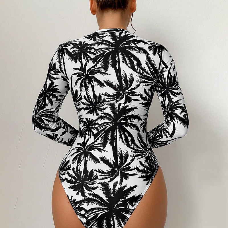 Print Diving Suit Beach Sexy Swimsuit Bikini Foreign Trade One Piece Swimsuit view 2