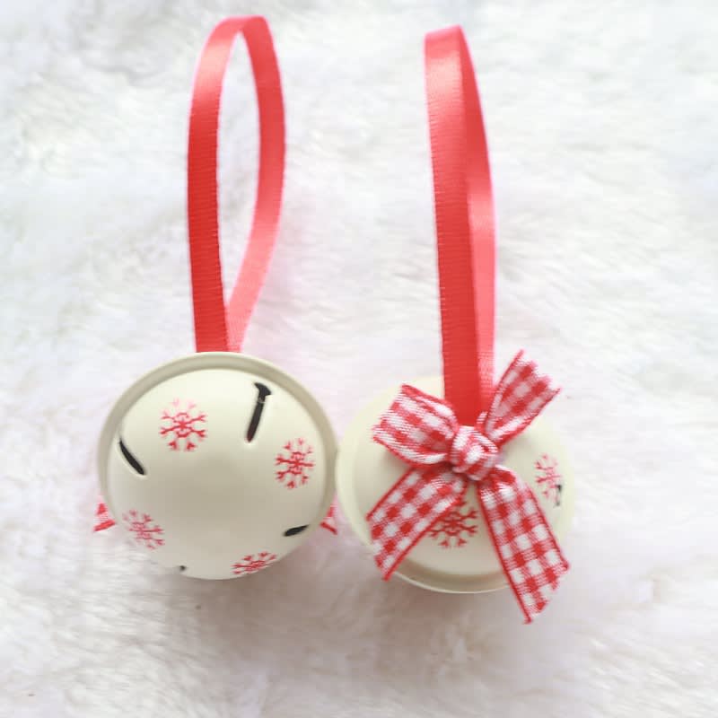 4cm Color Paint Christmas Bell Craft Bow Snowflake view 5