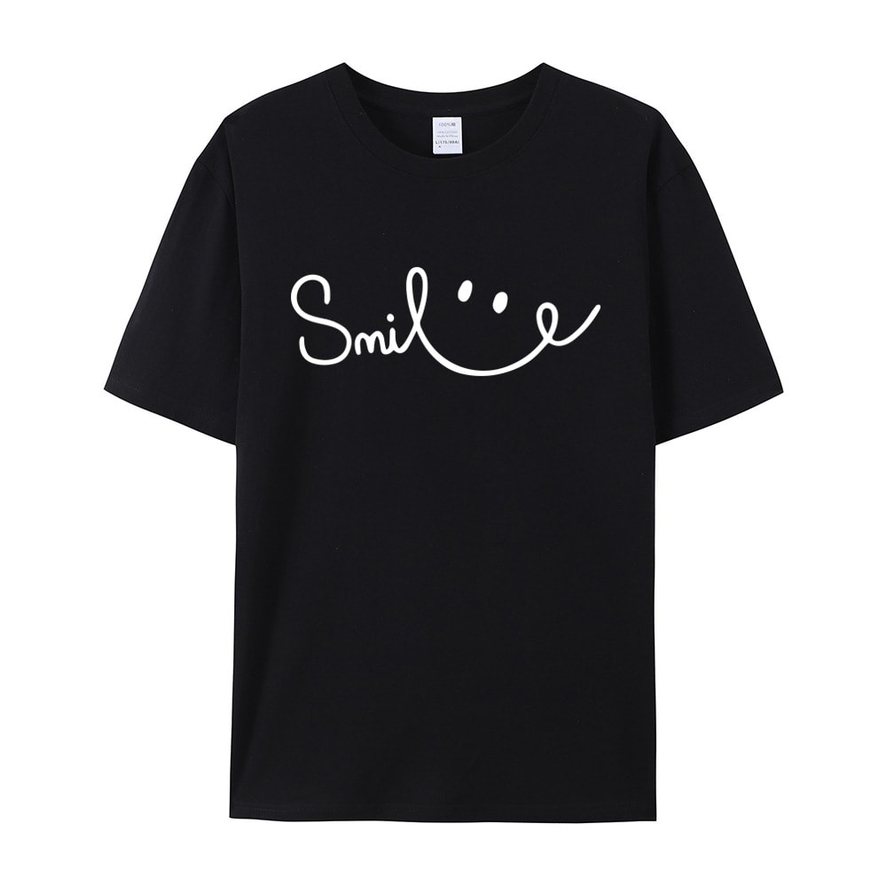 Women's Smiling Printed Cotton Short Sleeve view 10