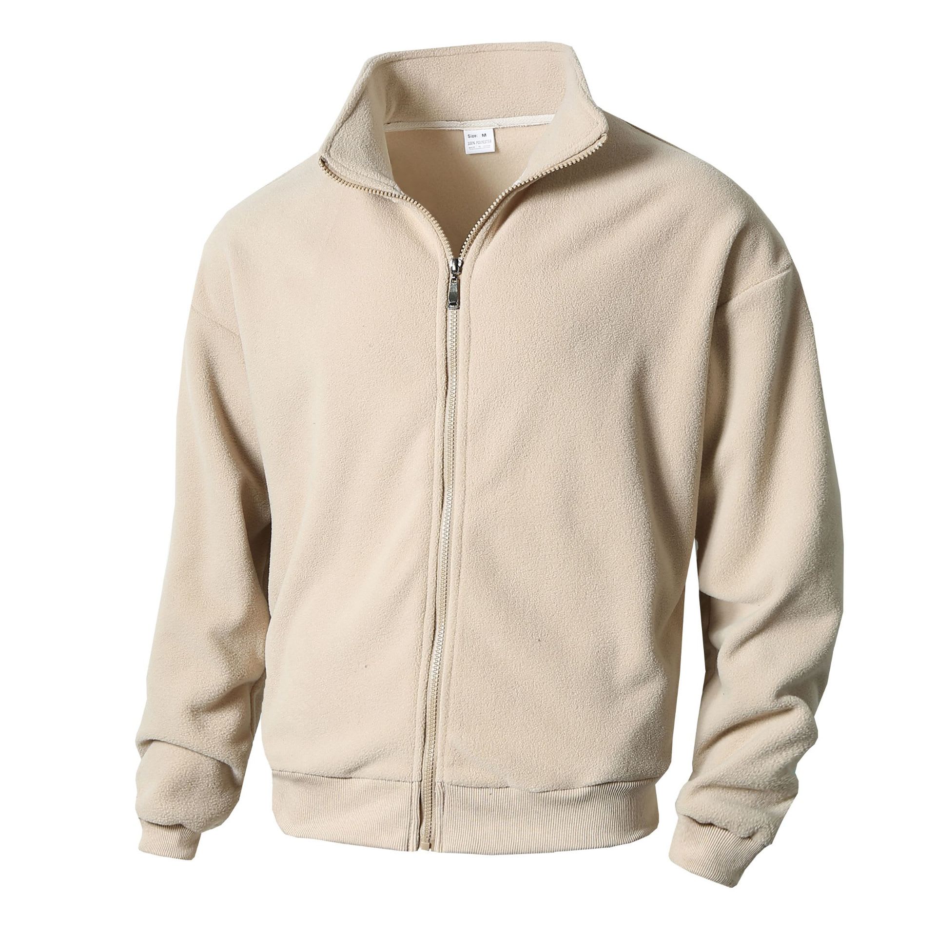 Slim Fit Round Neck Long Sleeves Stand Collar Cardigan Personalized European And American Style view 4