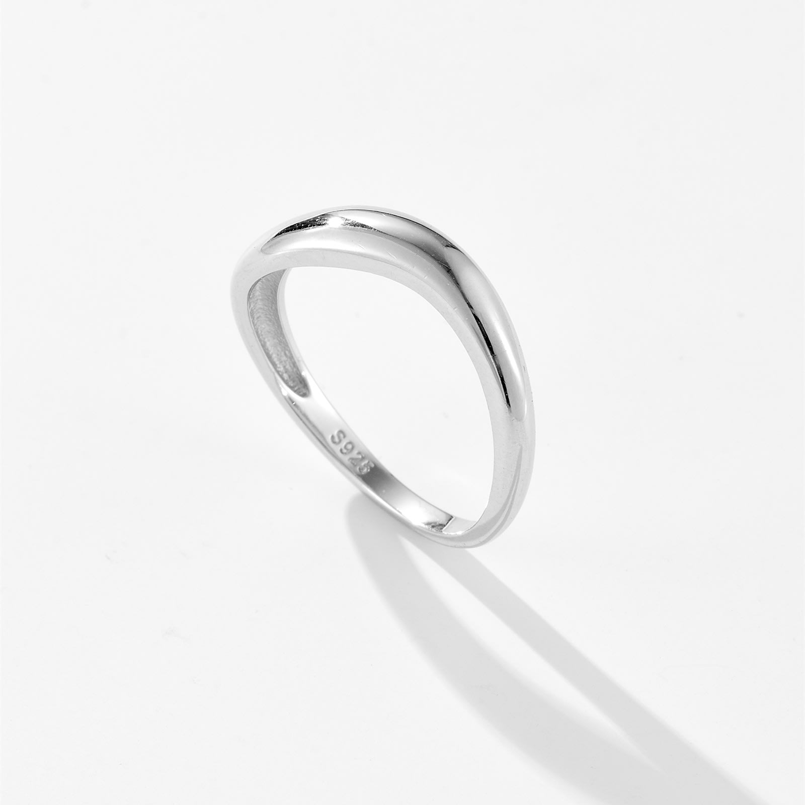 Graceful European And American Niche S925 Silver Ring Female view 10
