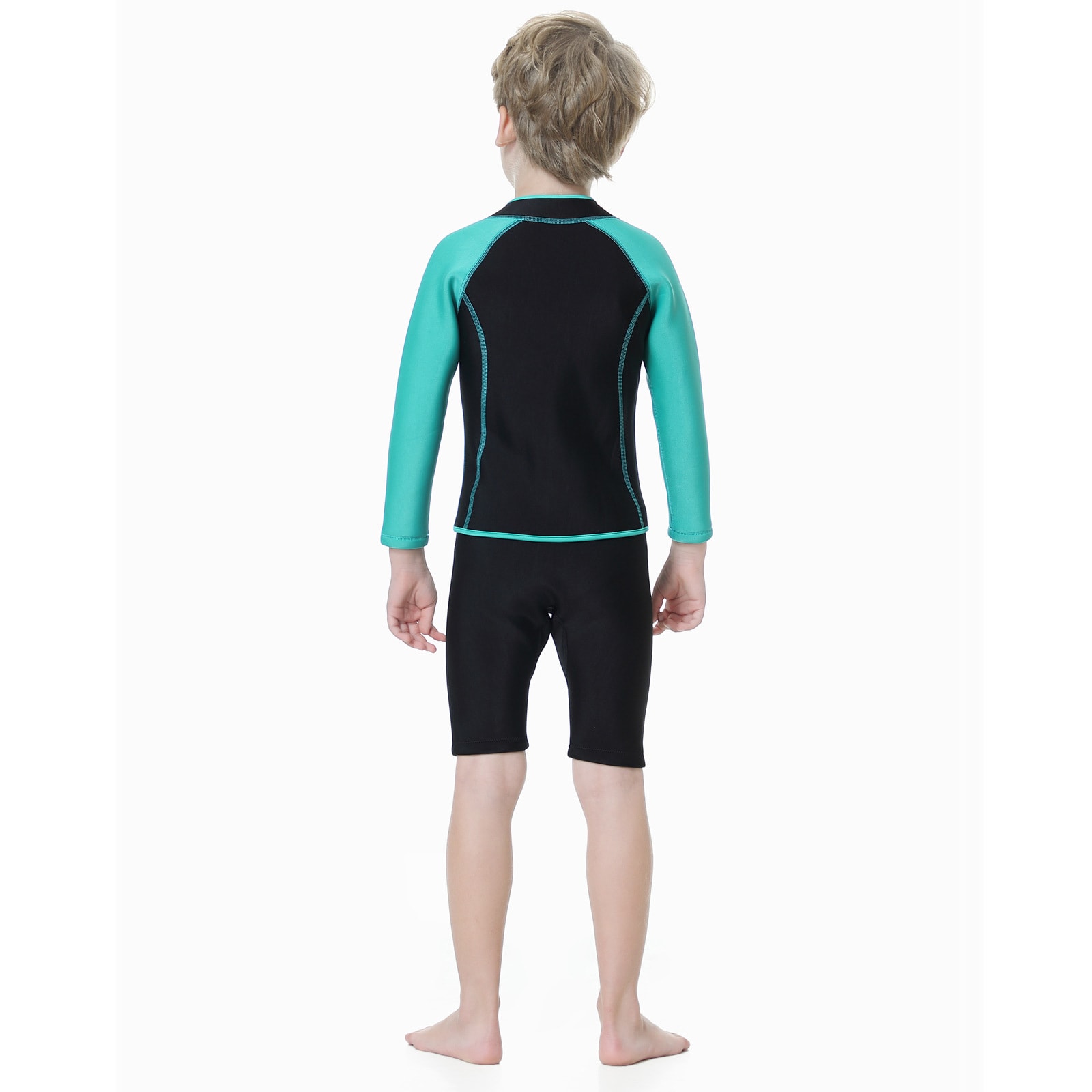 Children's Diving Suit Outdoor Long Sleeve Two-piece Swimsuit view 3