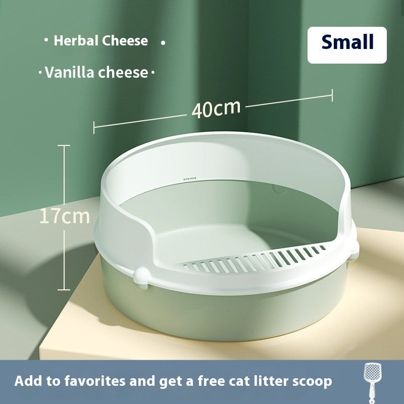 Anti-splash Semi Closed Litter Box view 12