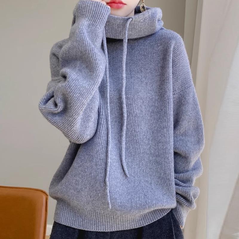 Women's Sweater Thicken Lazy Style All-match Long-sleeved Autumn Winter Warm Casual Sweater For Women view 11