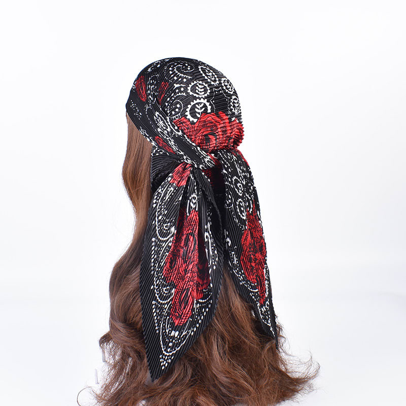 Fashion Retro Rose Pattern Large Kerchief view 5