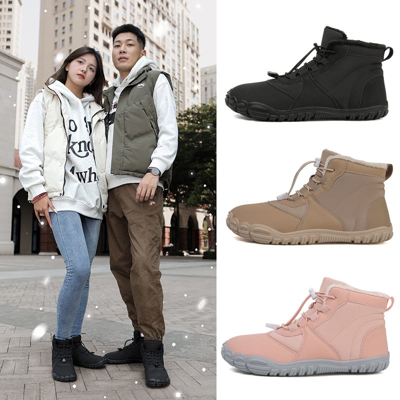Outdoor Snow Boots Non-slip Waterproof Fleece-lined Insulated Cotton-padded Shoes view 4