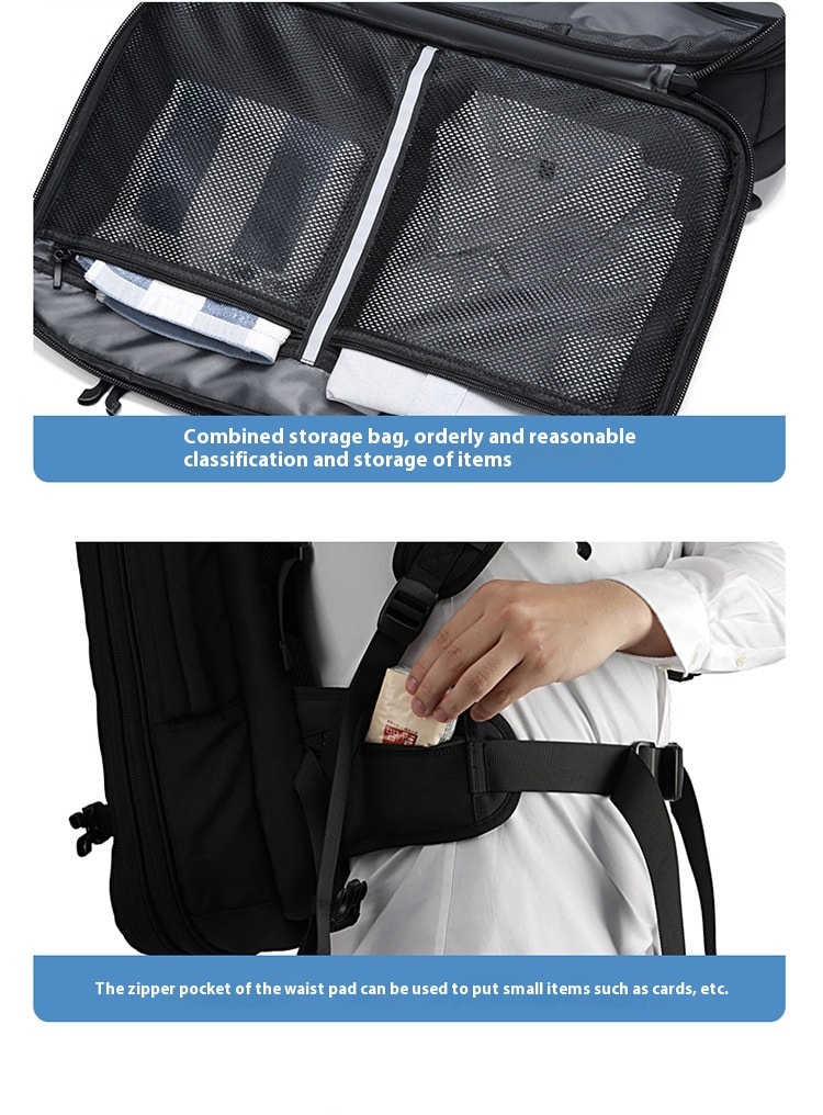 Large Capacity Multifunctional Men's Backpack view 6