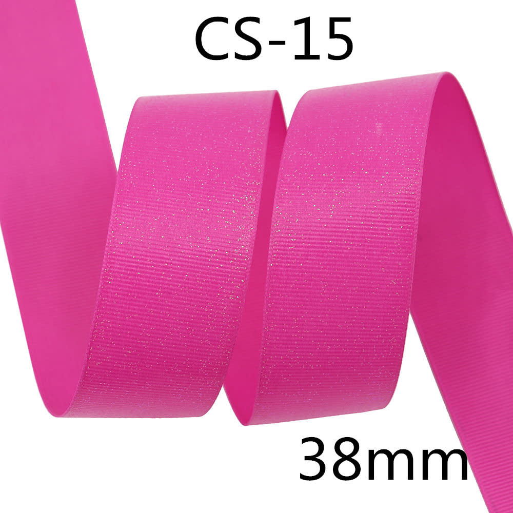 Sprinkle Colorful Glittering Powder Scene Decoration Gift Packaging Ribbed Band Silk Ribbon Webbing view 7