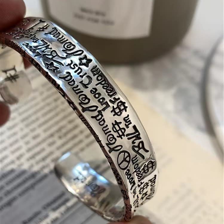 Retro Graffiti High-grade Bracelet Mild Luxury Retro Exquisite Cold Style All-matching view 28