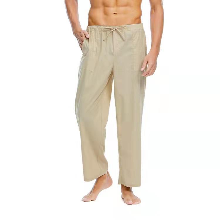 Casual Linen Cotton Trousers For Men view 7