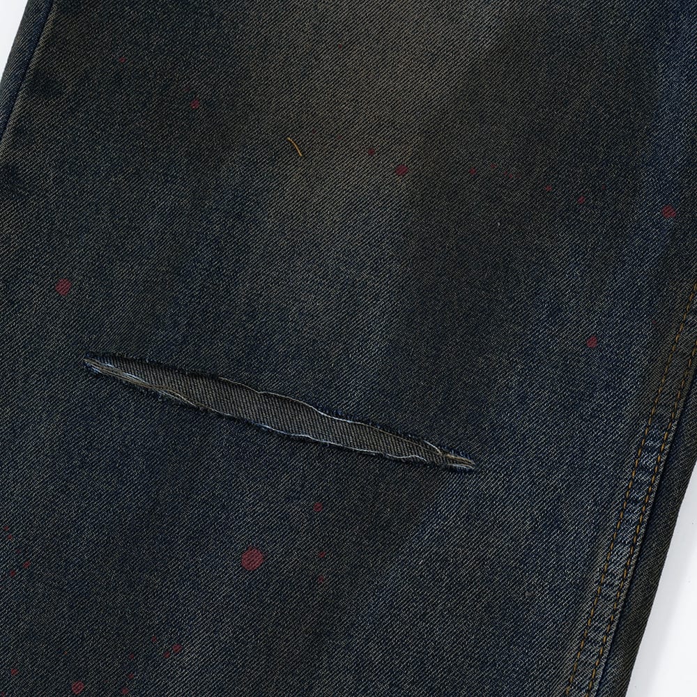 Make Old Ripped Dirty Denim Trousers For Men view 13