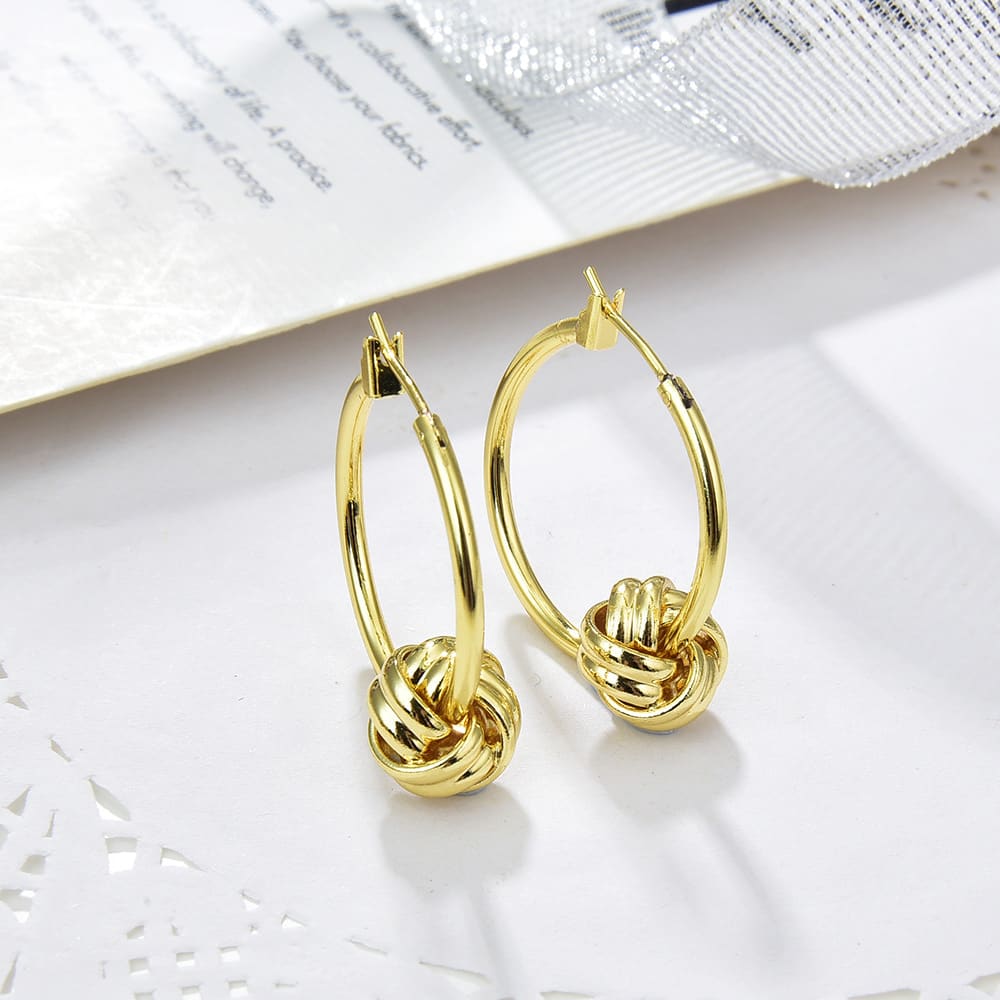 Ball Earrings Women's Accessories Square Threaded Form Simple Earrings view 6