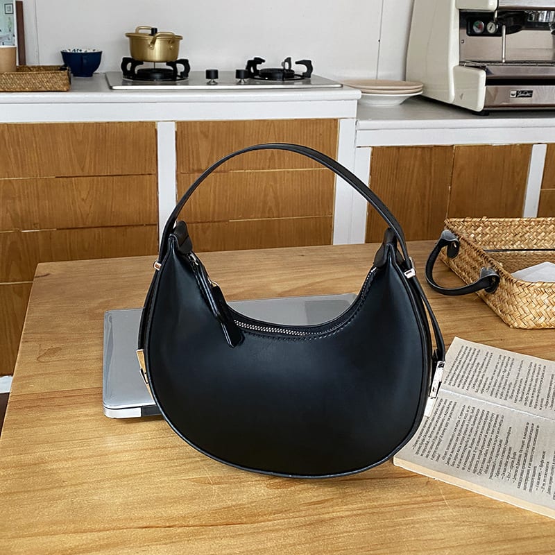 Handbag Crescent Metal Buckle Small Round Bag Women view 27