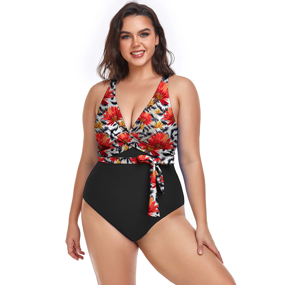 Women's Simple Casual Printed Sports One-piece Swimsuit view 12