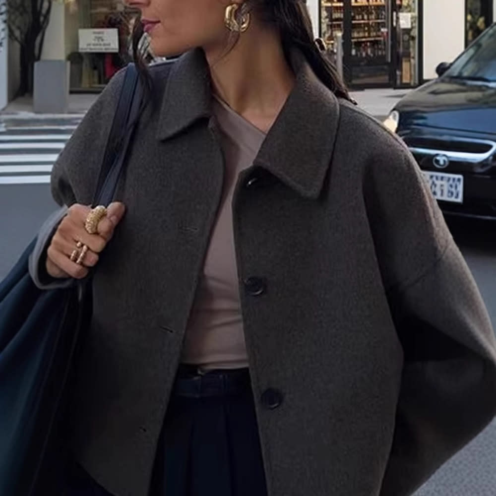 New Women's Fashion Lapel Single-breasted Jacket view 2