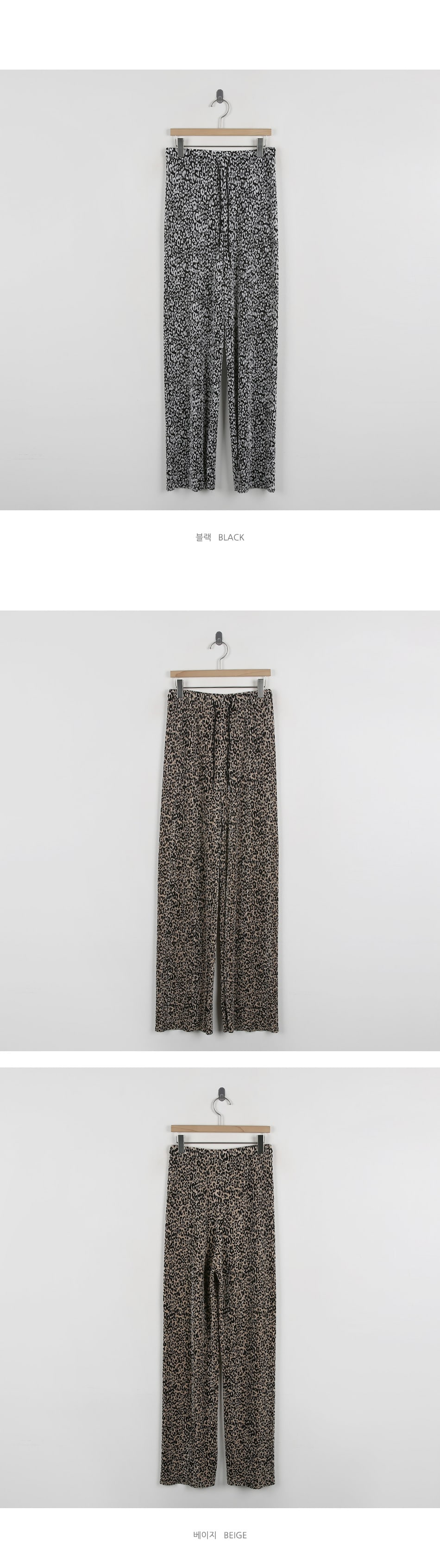 Summer Chiffon Leopard Print Loose Plus Size Casual Wide-leg Pants view 12