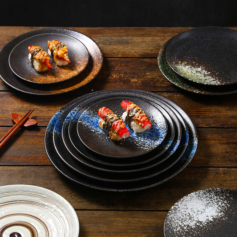 Japanese Household Simple Ceramic Shallow Plate view 3