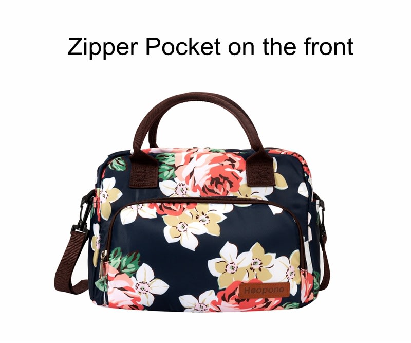 Oxford Cloth Insulation Portable Lunch Bag Outdoor view 3
