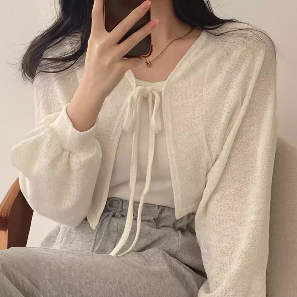 Sun Protection Cardigan Short Coat For Women view 13