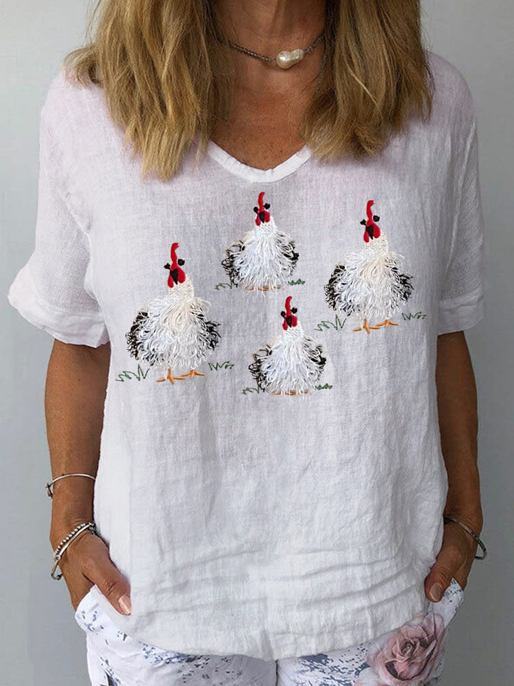 Women's Collarless Polyester Printed Top view 20