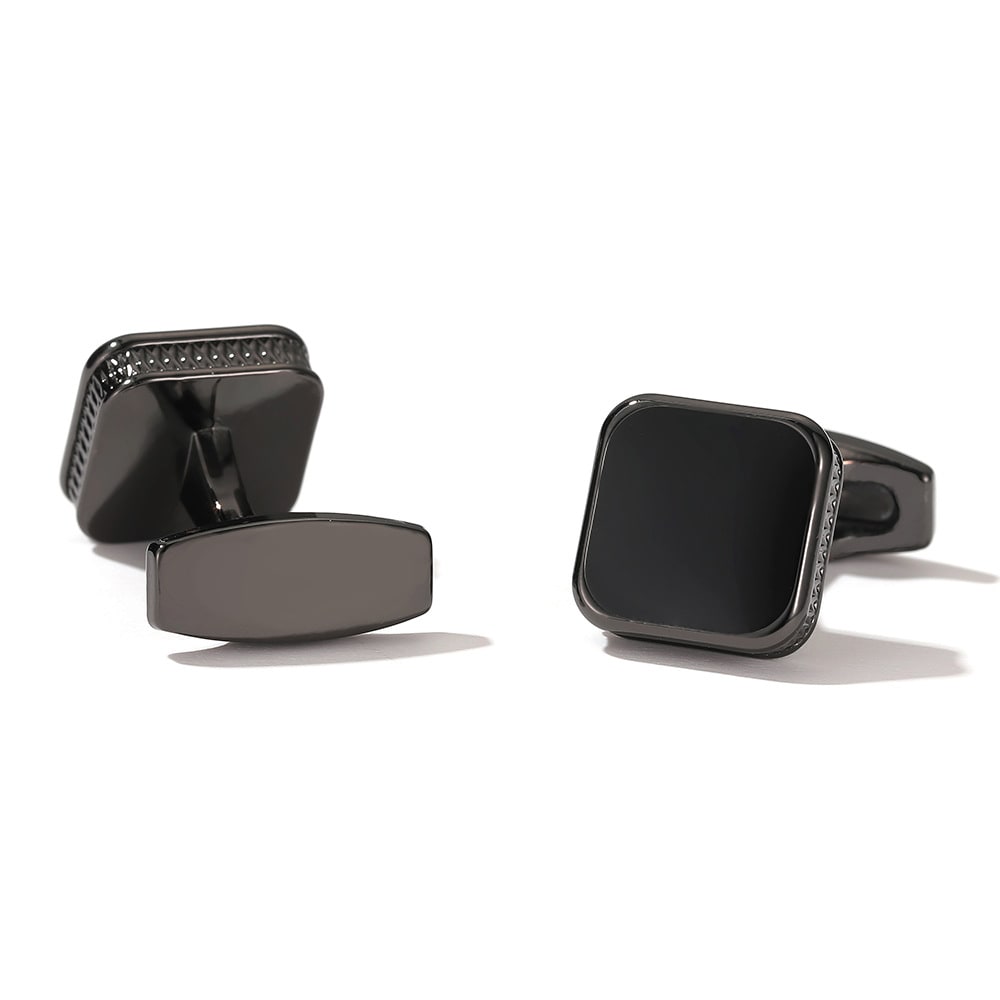 Men's Cufflinks Fashion Square Drop Oil Simple 4 Colors view 9
