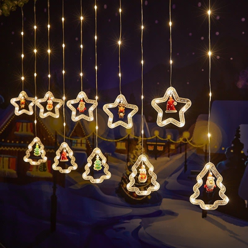 Christmas Curtain Lighting Chain Decoration view 31